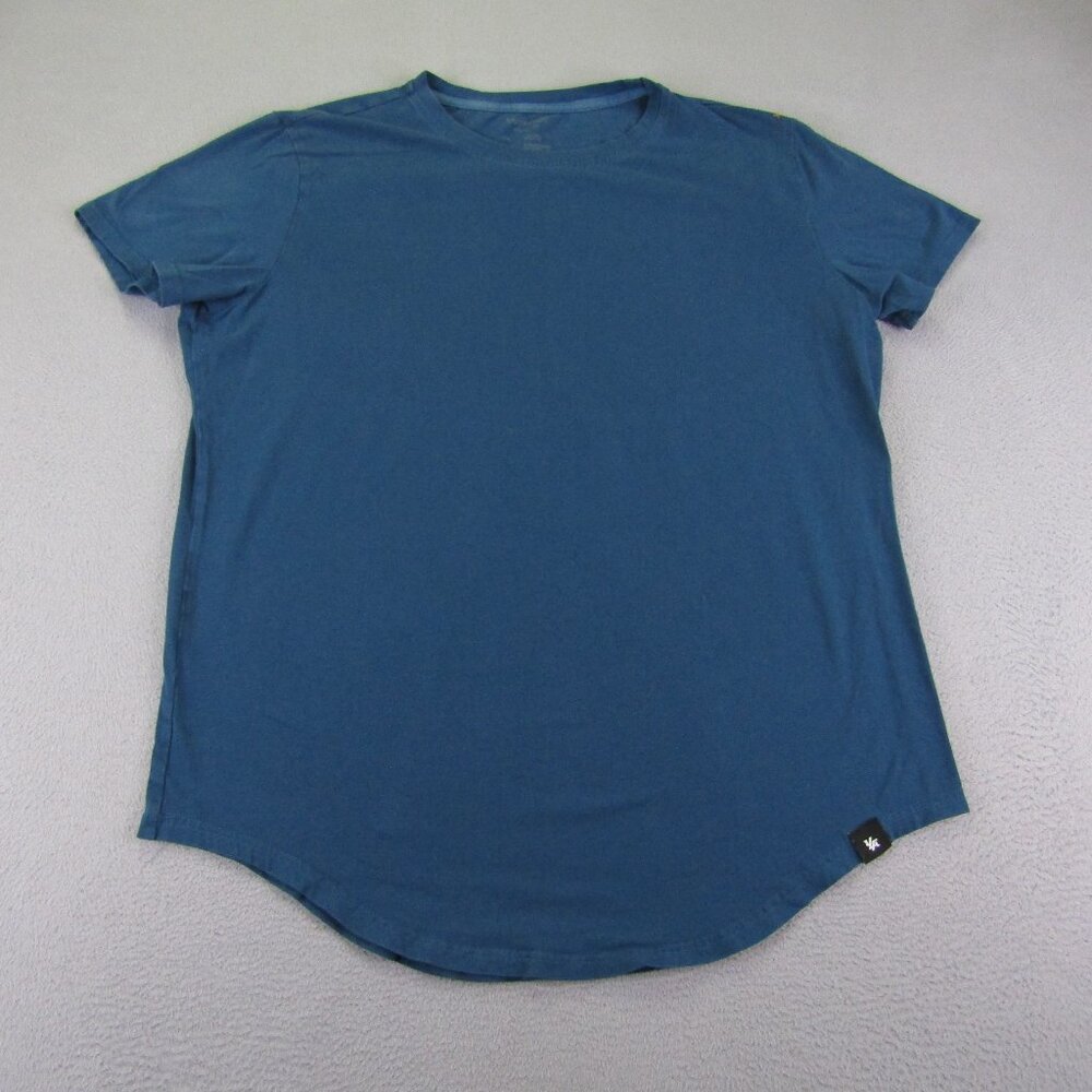 YoungLA Shirt Mens XL Blue Short Sleeve Performance Athletic Workout Gym Tee